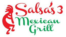 Salsa's 3 Authentic Mexican Restraurant Dine in or Take out Middletown CT Logo