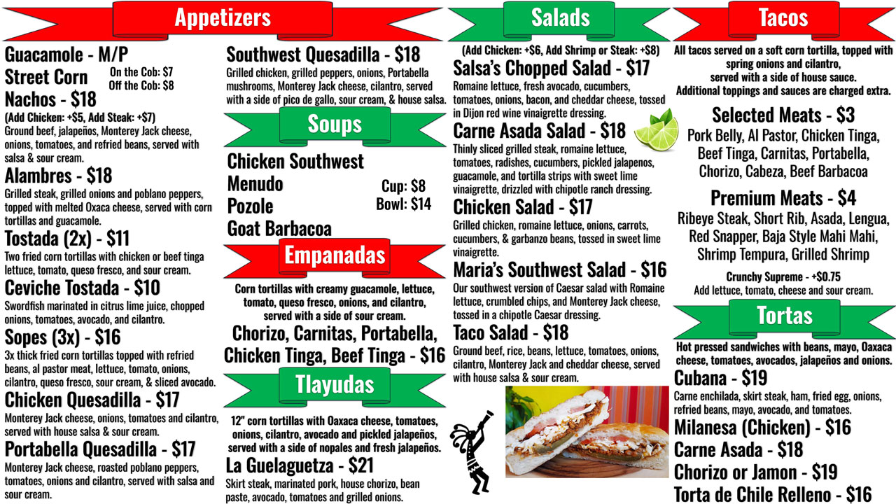 Salsas 3 Middletown Menu Page1